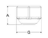 岩田製作所 Qボルト QBN-P (六角ナットが入ったQボルト)(パック品)の寸法図