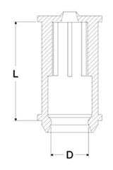 岩田製作所 キャップ (リップ・排気口付) GAP (シリコン)の寸法図