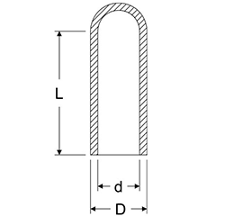 岩田製作所 キャップ GAE (EPDM/黒)(ブラスト処理対応)の寸法図