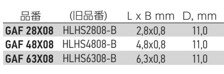 岩田製作所 キャップ (平端子用)(段付加工) GAF (シリコン)の寸法表