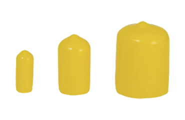 岩田製作所 保護キャップ 丸キャップ (ねじ先端用)黄色(PVC/RoHS10)(HLYE-B)(ボックス入)の商品写真