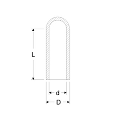 岩田製作所 キャップ EPDM(黒色)(HLAE-B)(ブラスト処理対応)の寸法図