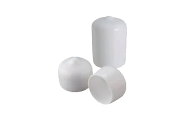 岩田製作所 保護キャップ 丸キャップ (六角穴付ボルト用)白色(PVC/RoHS10)(HLWH-2-B)(ボックス入)の商品写真