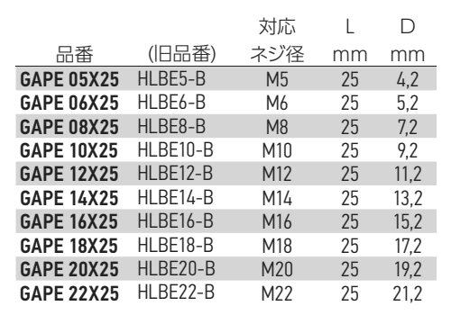 岩田製作所 キャップ (リップ付) GAPE-P (EPDM/黒)(パック品)(ブラスト処理対応)の寸法表