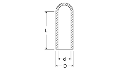 岩田製作所 キャップ GAE-P (EPDM/黒)(パック品)(ブラスト処理対応)の寸法図