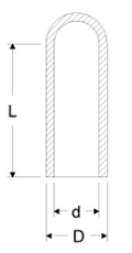 岩田製作所 キャップ GA-P (シリコン)(パック品)(スタンダードタイプ)の寸法図