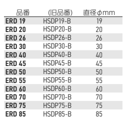 岩田製作所 スキングシール ERD-P (丸/目印・ラップタブ付)(耐熱)(材質：ポリエステル/糊：シリコン系)の寸法表