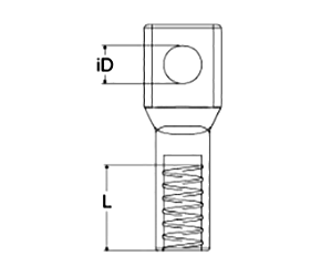 岩田製作所 鉄 スクリューキャップ (ネジ部吊り下げ用) MTの寸法図