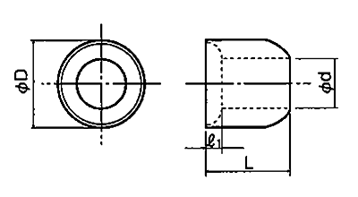 セラミックス数珠碍子 / RG-0 (白色)の寸法図