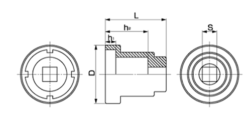 ファインUナット ツールセット(工具)(ベアリング用)の寸法図
