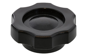 グリップナット 黒 ABS樹脂 G3(大型)菊型 ねじ部黄銅 (大丸鋲螺)の商品写真
