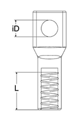 鉄 スクリューキャップ (ボルト吊下げ+マスキング用)(MT)の寸法図