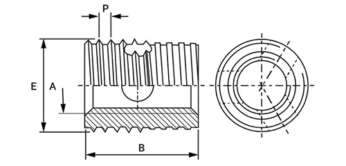 鉄 エンザート SBE (307型)の寸法図