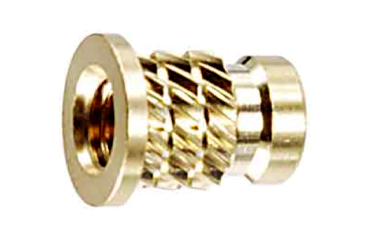 黄銅 ツバ付ナイフロック KLH (冷間圧入 後埋め用インサートナット)(マイクロファスナー)(カドミレス)の商品写真