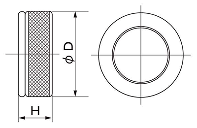 ステンレス ナットプロテクター(ナット取り外し防止リング)の寸法図
