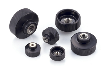 ステンレス SUS303 クランプ ノブナット(外径小形) 黒 ABS樹脂の商品写真