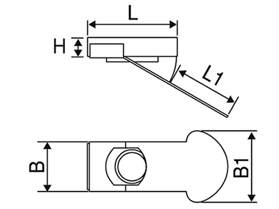ステンレス インプルナット(金属薄鉄板用)の寸法図