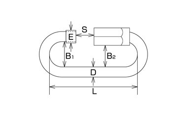水本機械 ステンレス DCリングキャッチの寸法図