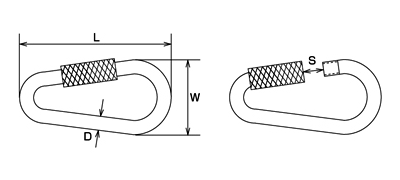 水本機械 ステンレス ドロップリング (DR-)の寸法図