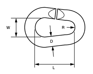水本機械 ステンレス ナス型Cリンク (EC)の寸法図