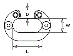 水本機械 ステンレス ジョイントリンク (JN)の寸法図