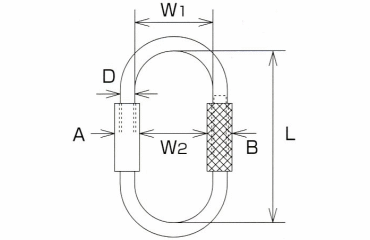 水本機械 ステンレス Jリンクの寸法図