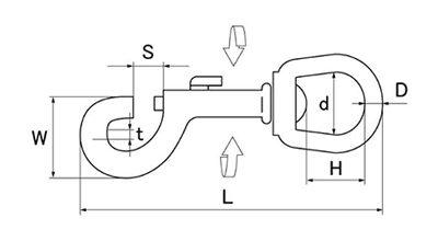 水本機械 ステンレス ナスカン(N-)の寸法図