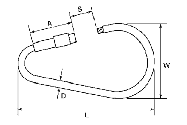水本機械 ステンレス ナス型リングキャッチの寸法図