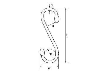 水本機械 ステンレス Sカンロングの寸法図