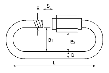 水本機械 ステンレス 口広リングキャッチの寸法図