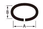 ニッサチェイン 鉄 ランプチェーン リール巻(R-IL)の寸法図