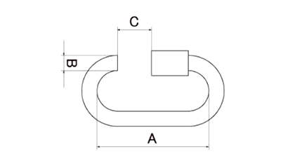 鉄 スクリュージョイント(ISJ) ニッサチェインの寸法図
