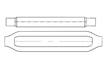 鉄 接続用PSパイプ式ターンバックル(PS式)(ミリネジ用)(ダイロック品)の商品写真
