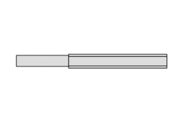 鉄 ターンバックル用 ストレート型ボルトのみ(左ねじ)(インチ・ウイット)の商品写真