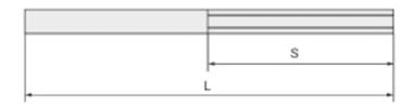 鉄 割枠式ターンバックル(ストレート)(大洋製器工業)の寸法図
