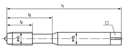 セルフロックタップ 1B-VA (緩み防止機能)(エムーゲ・フランケン)の寸法図
