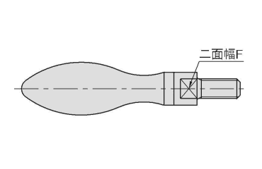 イマオ 鋼製回転握りの寸法図