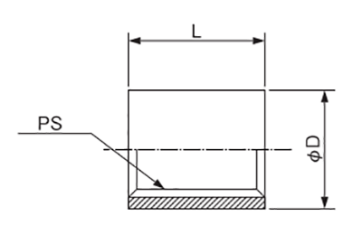 エムディーメタル ステンレス ハーフソケットの寸法図
