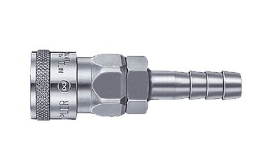 日東工器 鋼鉄製 ハイカプラ ソケット (ホース用取付用)(SH型)(シール材質/FKMふっ素ゴム)の商品写真