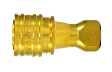 日東工器 SPカプラ TypeA BRASS FKM ソケット (S-A)(おねじ取付用/真鍮製)の商品写真
