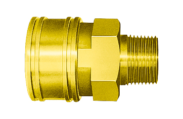 日東工器 TSPカプラ BRASS FKM TSM型 ソケット(めねじ取付用/真鍮製)の商品写真