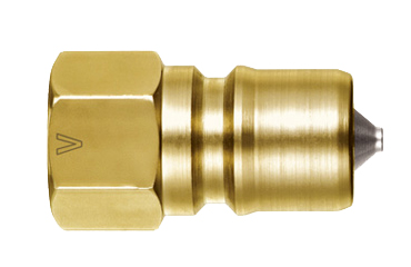 日東工器 SP-VカプラTypeA BRASS (CR) プラグ(おねじ取付用/真鍮製)(●P-V-A)の商品写真