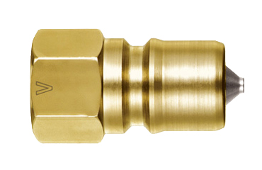 日東工器 SP-VカプラTypeA BRASS (FKM) プラグ(おねじ取付用/真鍮製)(●P-V-A)の商品写真