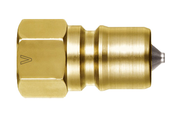 日東工器 SP-VカプラTypeA BRASS (HNBR) プラグ(おねじ取付用/真鍮製)(●P-V-A)の商品写真