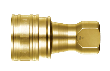 日東工器 SP-VカプラTypeA BRASS (HNBR) ソケット(おねじ取付用/真鍮製)(●S-V-A)の商品写真