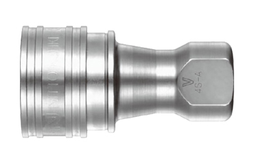 日東工器 SP-VカプラTypeA ステンレス (FKM) ソケット(おねじ取付用)(●S-V-A)の商品写真