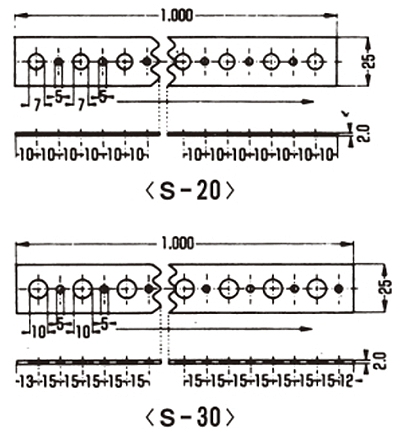 A10384 スーパー金具(支持金具接続部材)の寸法図