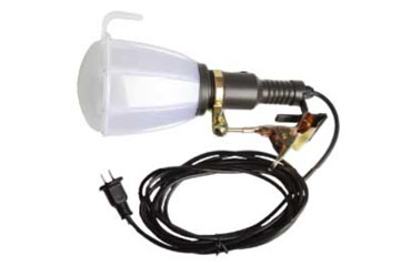 屋内・外作業用LEDクリップライト 5mコード付 (全方360度/クリップ型)(100/200V兼用)(カメダデンキ)の商品写真