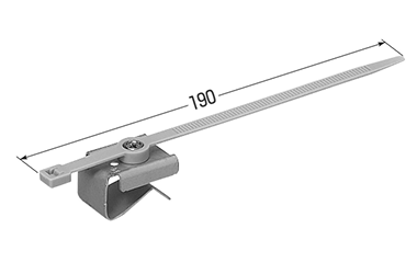 未来工業 ミラクリップ(H・L形鋼用)(ケーブル等取付)の寸法図