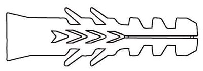 コンクリットプラグ(F-●)(樹脂プラグ)の寸法図